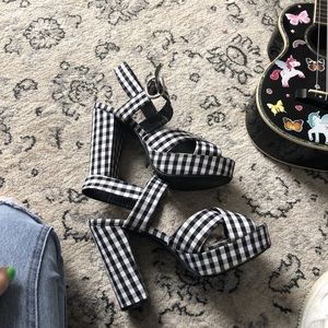 Cute checkered heels for 20$